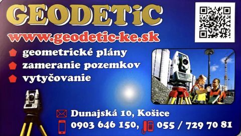 Geodeti Košice Geodetické a kartografické práce