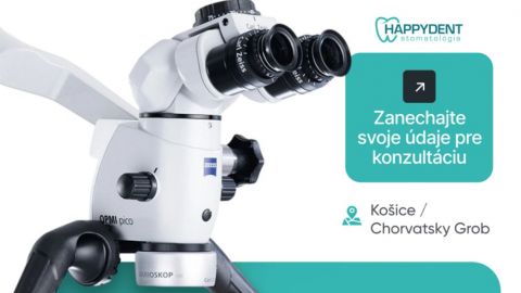 Ošetrenie zubov pod mikroskopom Košice 