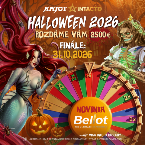 HALLOWEEN 2026 V KAJOT INTACTO Nové Zámky M. R. Štefánika